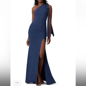 Katie May Attention Seeker Gown in Deep Blue